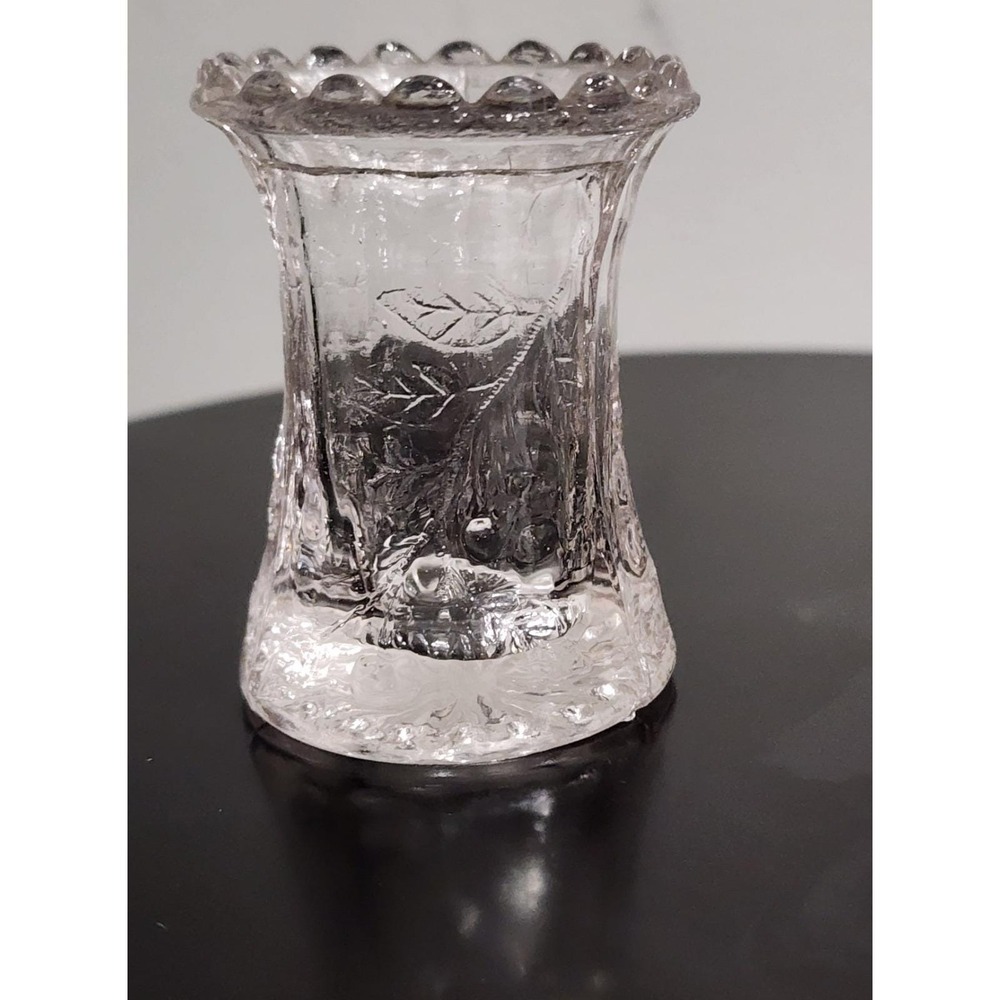 Vintage 19th C. Cherry Kokomo Glass MFG Co. Toothpick Holder